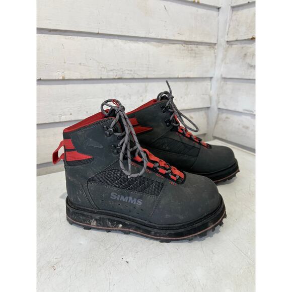 Simms Men's 5 women’s 6-6.5 Tributary Wading Boot Rubber Sole fly fishing river - Picture 3 of 6